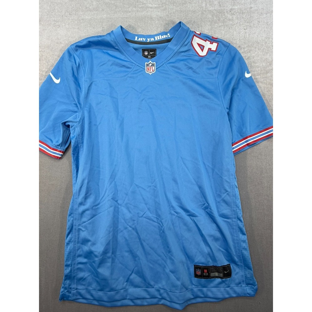 New Nike NFL Tennessee Titans Blank Men Jersey Blue Size Medium